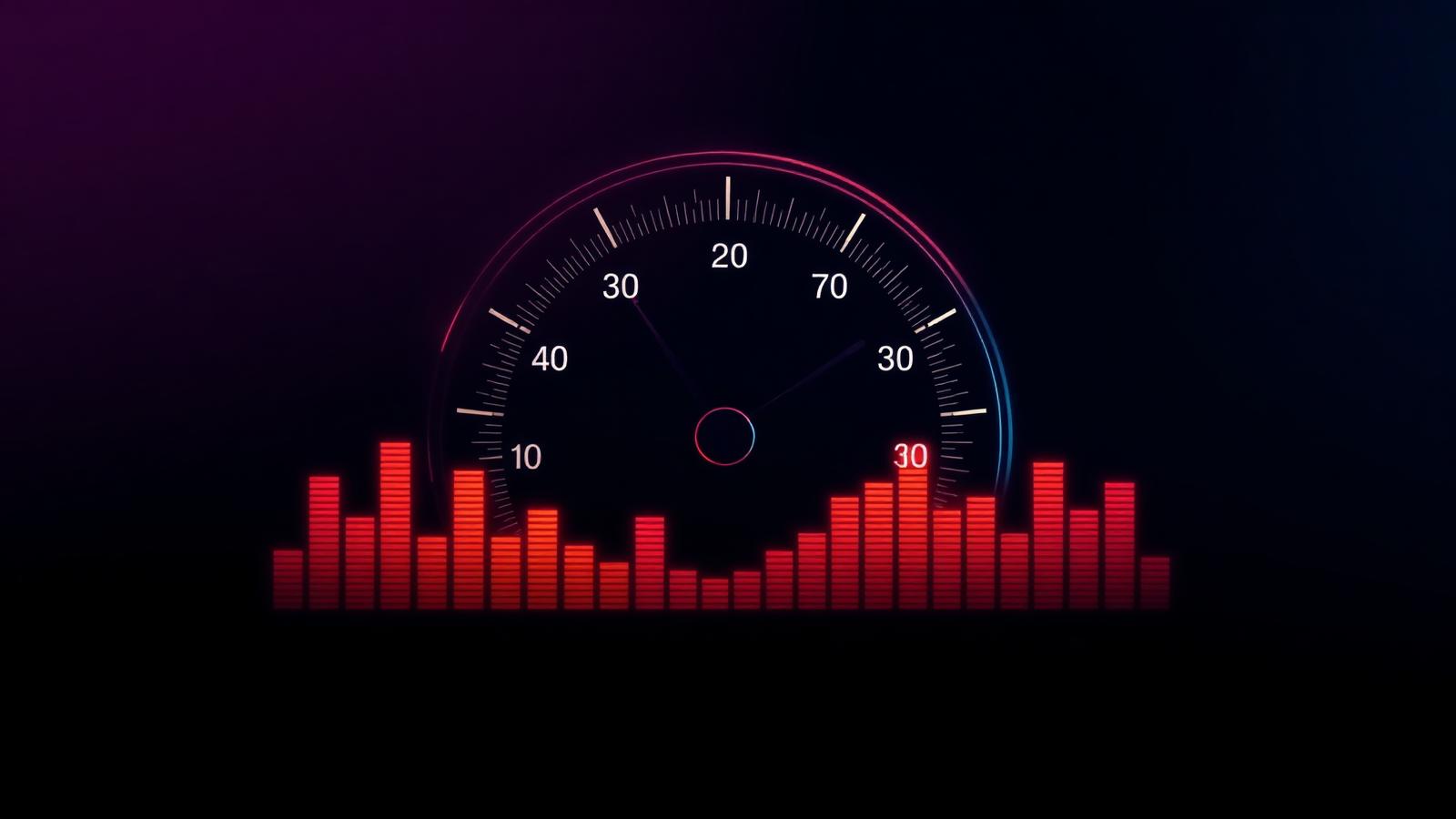 Developer analyzing a website speed test report showing Core Web Vitals scores
